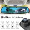 Car Tachograph 1080P Car DVR Camera HD Night Vision Rearview Mirror Wide Angle