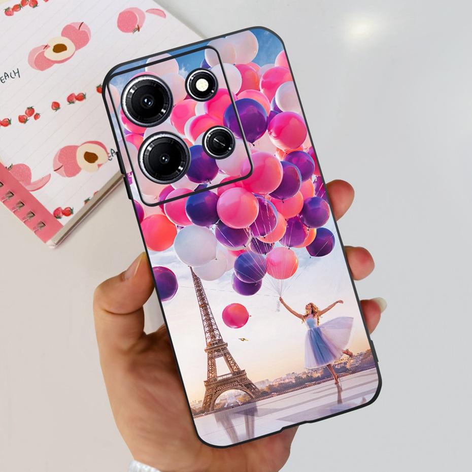 Модный Чехол-бабочка для телефона Infinix Note 30i Note30 Pro 2023 Мягкий Силиконовый ТПУ Задняя Крышка Для Infinix Note 30 Pro Note30i