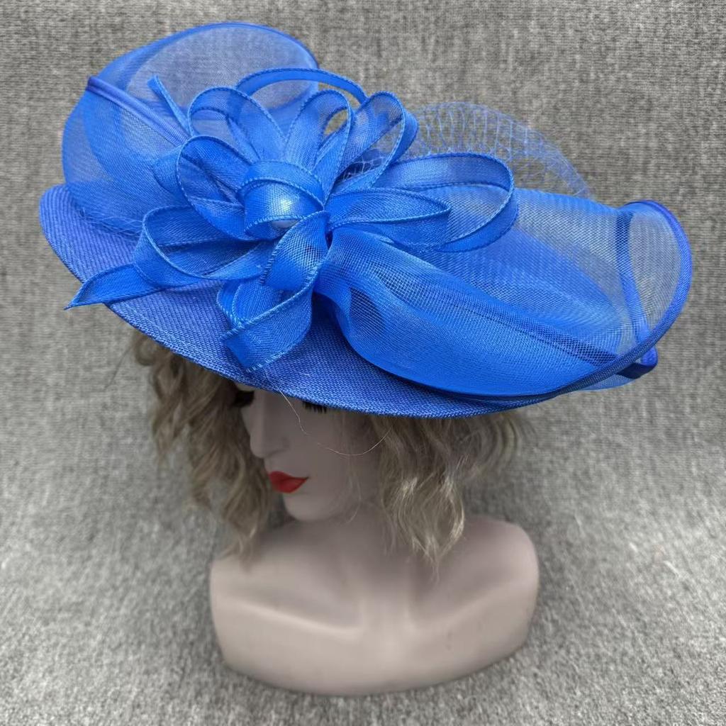 New cm hat rose five-petal flower beads flower bridal top hat veil headgear hair accessories hairpin