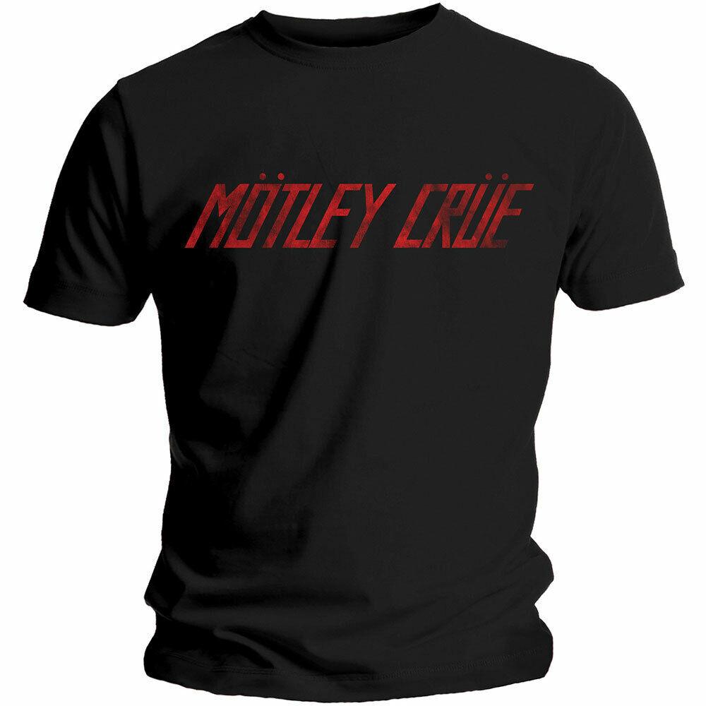Черная футболка унисекс с логотипом Motley Crue Classic Rock Metal Band