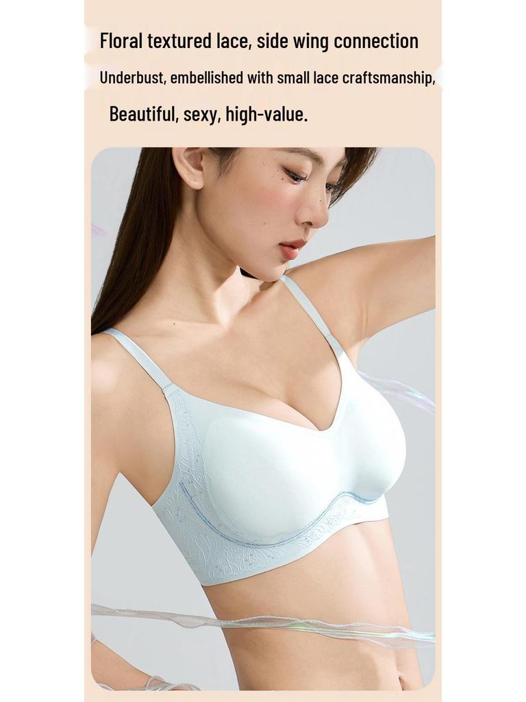Бесшовный дышащий бюстгальтер с 3D-узором, предотвращающий провисание, для женщин