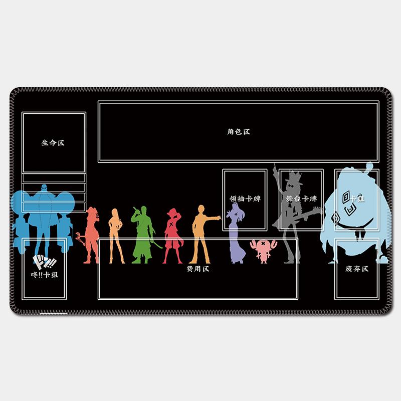 One Piece Luffy Card Battle Table Mat Opcg Zoro Robin Ace Single Player Board Game Card Battle Mat Anime Gift