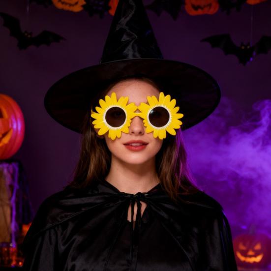 Подсолнух Очки Смешные Клоунские Солнцезащитные Очки Взрослые Костюм из Фильма Ужасов для Летней Пляжной Вечеринки у Бассейна Хэллоуин Косплей