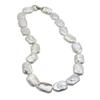 Women Necklace White Natural Freshwater Pearl Necklace Baroque Rectangular Pearl Custom Necklace Vintage Personality Jewelry