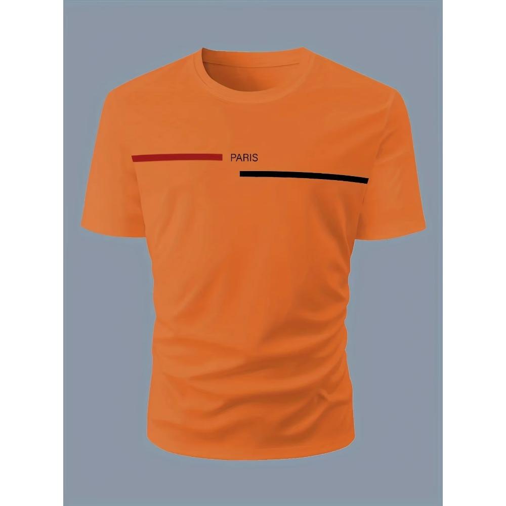 Men's Summer Loose Fit 100 Cotton Printed T-shirt Tops