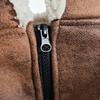 Cotton Material Pet Padded Vest Velvet Leather Pet Winter Jacket Cotton Dog Vest  Outdoor Walking