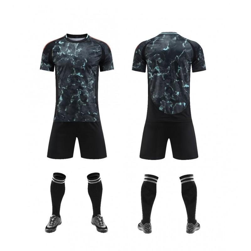 Custom Printed Soccer Training Jersey Set Men Women Kids Sportswear Football Club Team Uniform