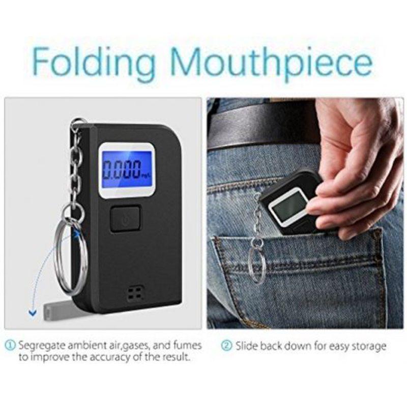 Цифровой тестер алкоголя, мини-брелок, портативный алкотестер