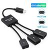 FONKEN 3 порта Type-C USB-адаптер OTG кабель USB C 3,0 2,0 штекер-USB микро-мама адаптер USB-концентратор для Samsung Xiaomi Huawei