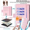For Samsung Galaxy A36 5G Case PU Leather Wallet Stand Phone Cover with Crossbody Shoulder Strap