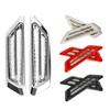 2pcs Plastic Chrome Car SUV Air Flow Fender Side Vent Decor Stickers Accessory