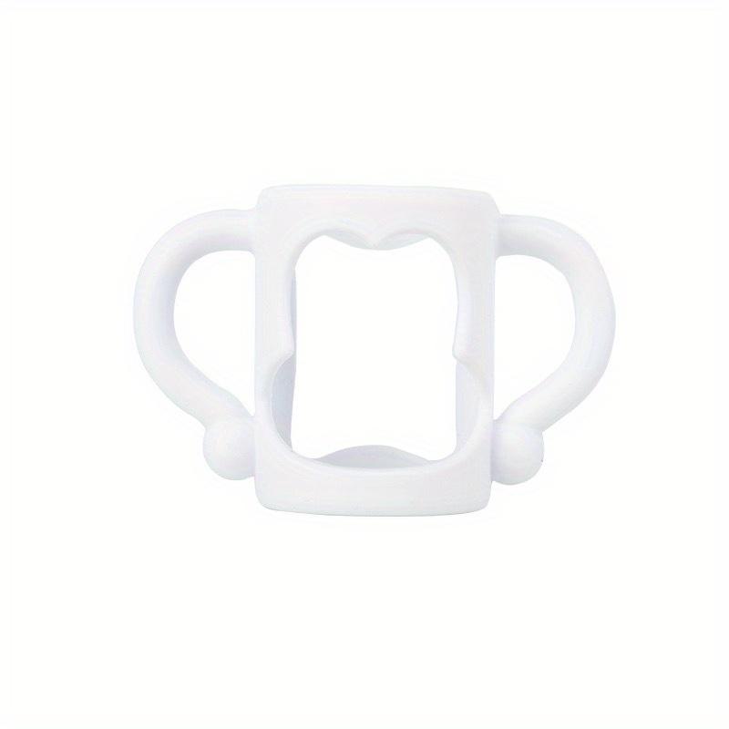Baby Bottle Handles, Durable Food Grade Silicone Transitional Sippy Cup Handle Grip for Wide-Neck Baby Bottles