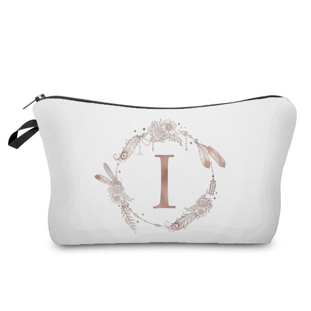 Женская косметичка с принтом букв Органайзер для туалетных принадлежностей Дорожный чехол для хранения
