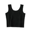 Women Tank Tops O-neck Sleeveless Slim Fit Undershirt Solid Color Camisole High Elastic Bottoming Tops