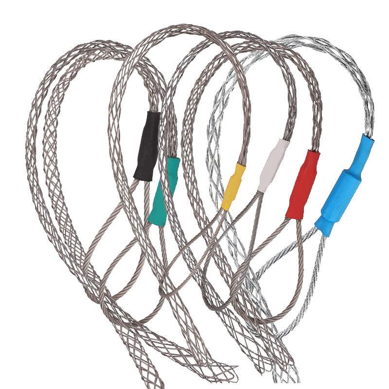 6 Colors Cable Pulling Socks Mesh Puller Antislip Pipe Conduit Pull Net Cover 4-25mm Cable Puller Wire Grip Galvanizing Metal