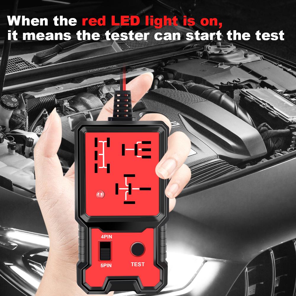 Indicator Light Voltage Tester Universal 12V Car Battery Checker Automotive Electronic Relay Tester Accessories Car Relay Tester