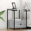 Nightstand Grey Sonoma 42 x 41 x 56 cm Particleboard