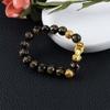 Feng Shui Attract Wealth Men Women Obsidian Stone Beads Bracelets Wristband Good Luck Bangle