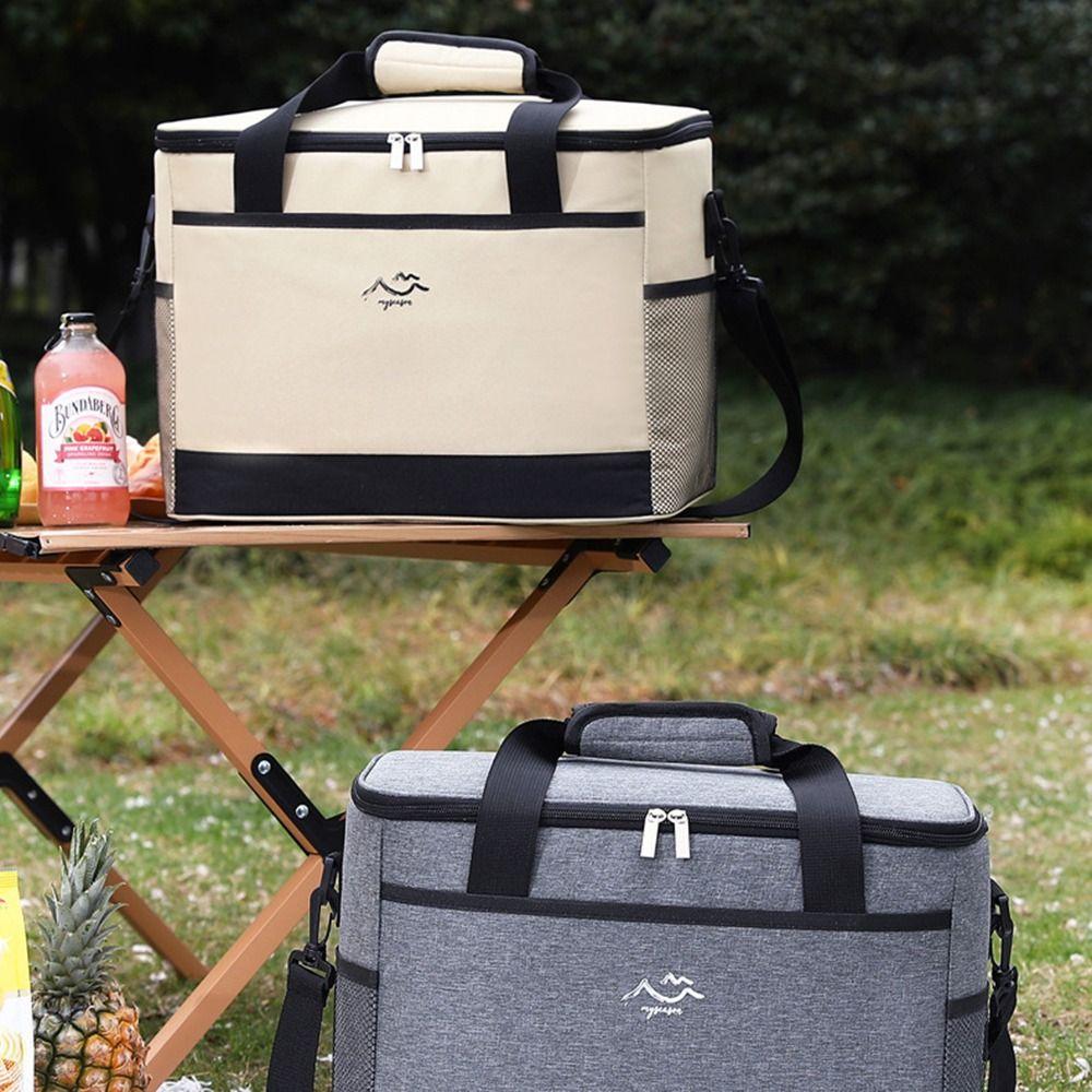 26L Food Storage Cooler Bag Large Capacity Thermal Lunch Case Picnic Bag Family Activities
