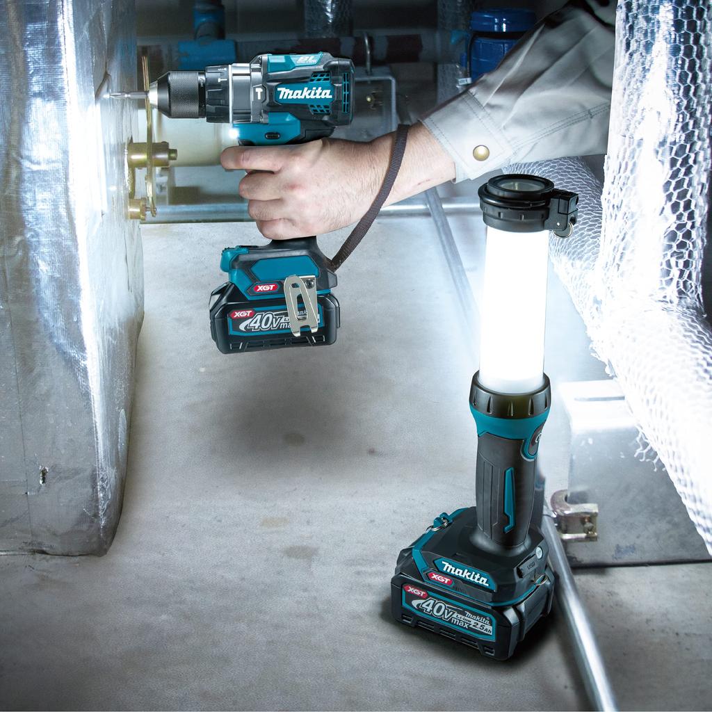 Аккумуляторный рабочий фонарь Makita 40Vmax и зарядное устройство продаются ML002GO (оливковый) (Аккумулятор отдельно)
