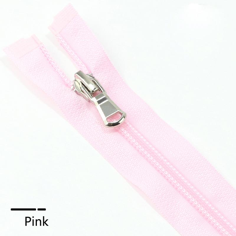 5 Items 40-80cm (15-31 Inch ) Nylon Open-End Zip Zipper 5# For Apparel Outerwear Tailor Sewing Crafts Nylon Zippers Accessories 13 Color