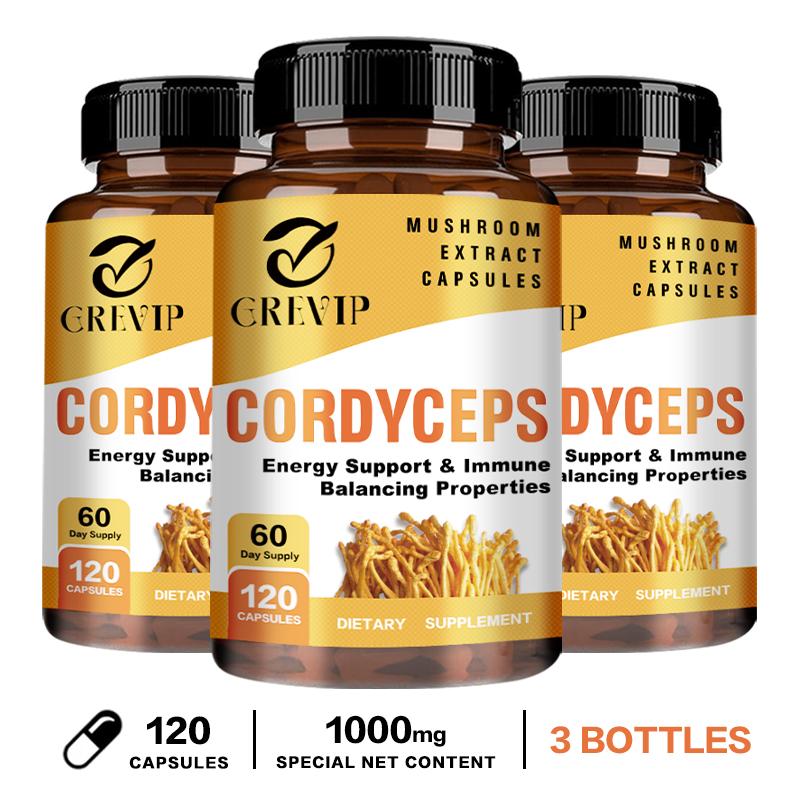 Cordyceps extract mushroom capsules, high concentration of cordyceps essence, gentle and easily absorbed, suitable for adults.