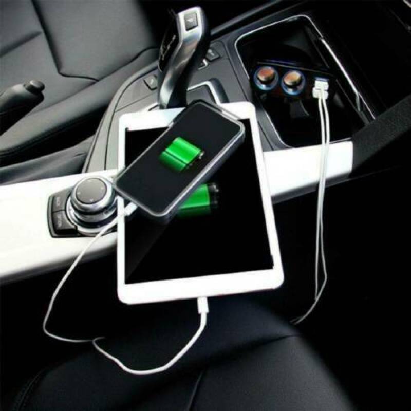 POTAN Car Dual Usb Charger Cigarette Lighter Double Power Adapter Socket Splitter