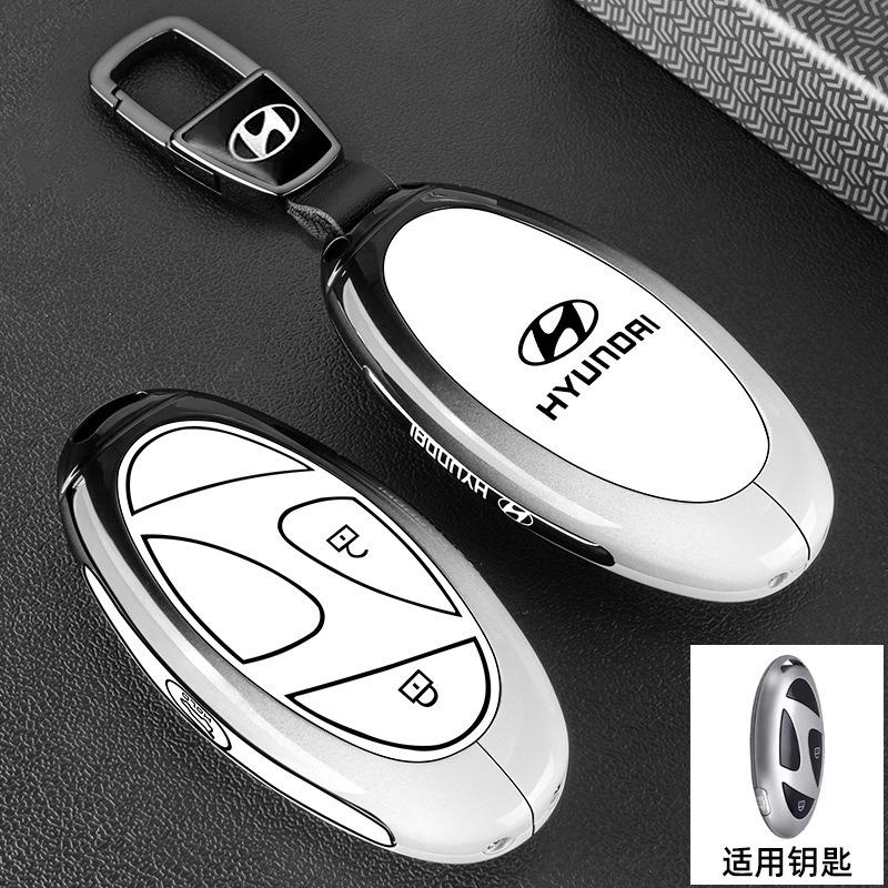 Smart Remote Key Shell Fob TPU Car Key Case for Hyundai 5/6/7 Buttons Grandeur GN7 KONA Ev 2023 lonic 6 Auto Cover Accessories AH4