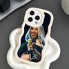 Карди Би Волнистый Край ТПУ Чехол для Мобильного Телефона для iPhone 17 16 15 14 13 12 11 Air Pro Max Plus Цветной Чехол