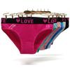 Ladies Pantites Cotton Underwear Women Sexy Love Low Waisted Sports Briefs Everyday Knickers Lingerie Lot 6 PCS