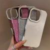 Glitter Electroplated Solid Color Case for iPhone 14, 13, 16 Pro Max, and 15 PM 