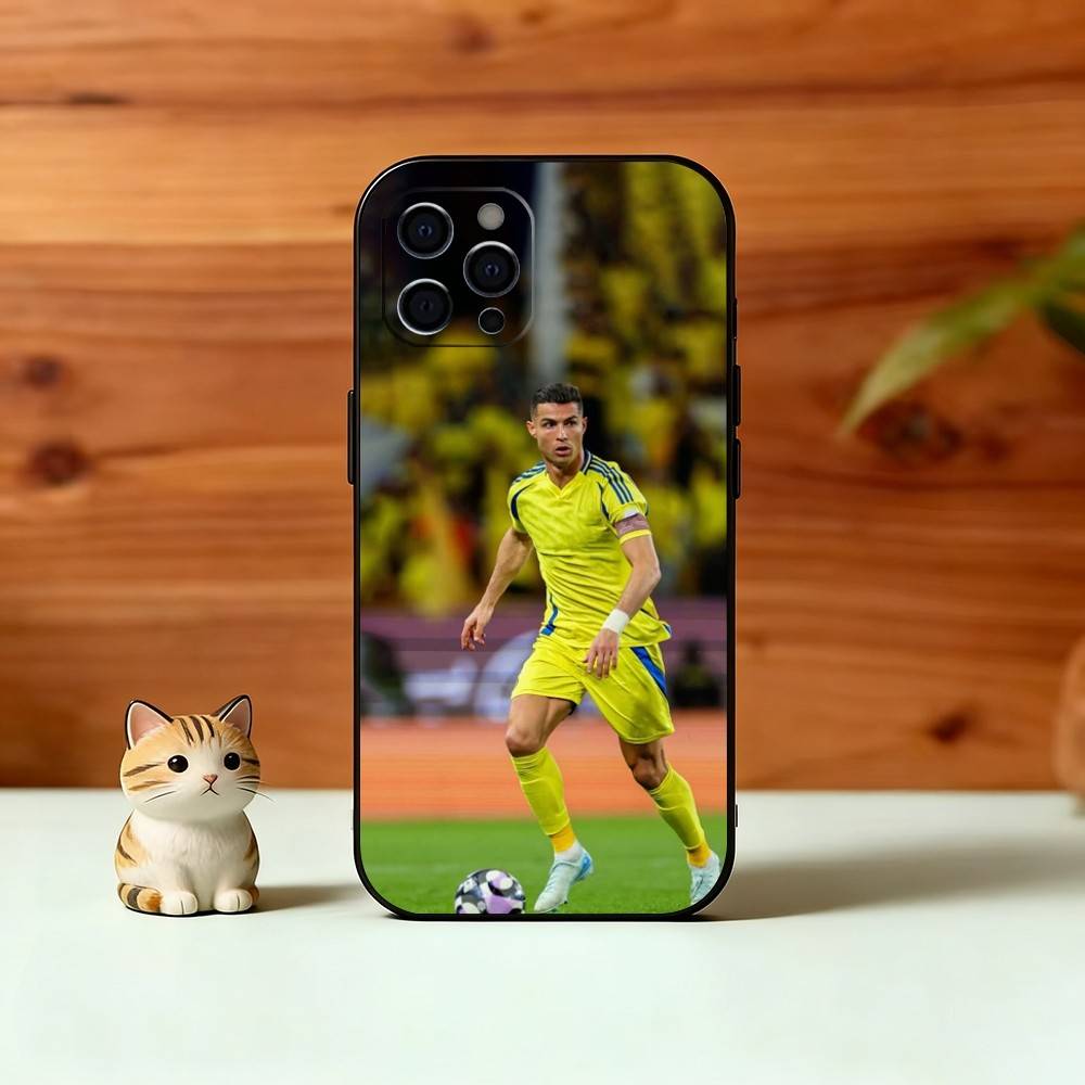 Чехол для телефона C-Ronaldo Для iPhone 17, 16, 15, 14, 13, 12, 11 Plus, Pro Max, Другие Мягкий Черный Чехол