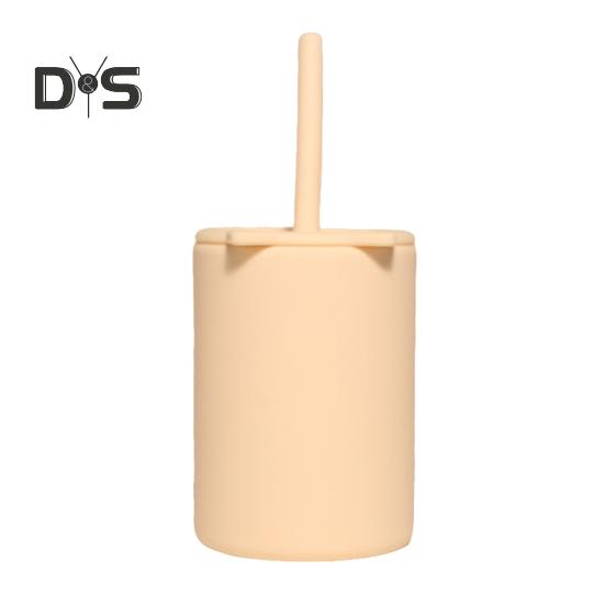 150 мл детские кружки с крышкой и трубочками многоразовые непроливающиеся кружки для детей небьющиеся силиконовые детские кружки-непроливайки для дома, школы, кухни