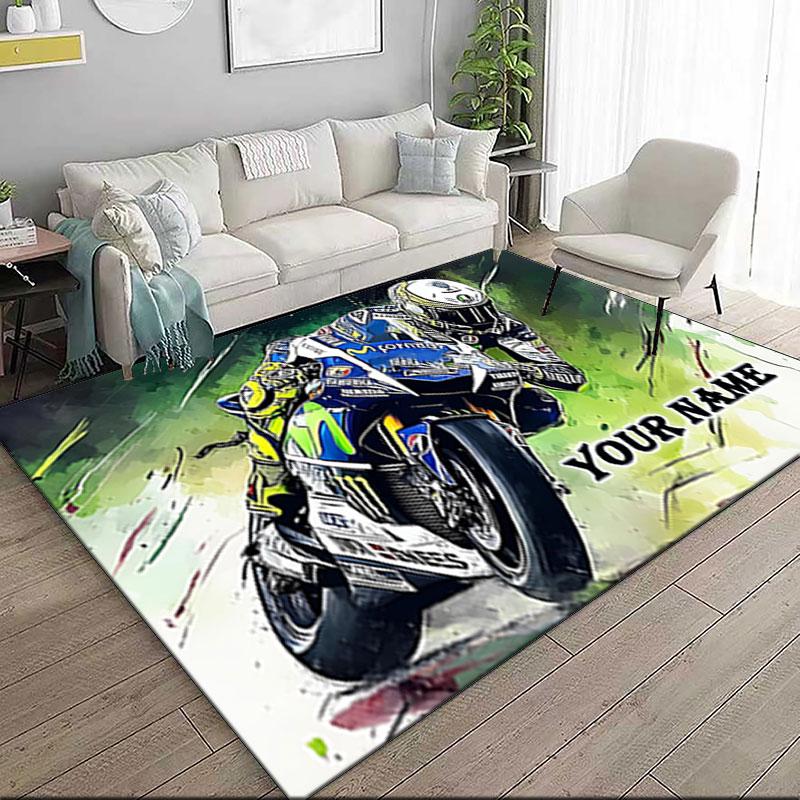 1PC Custom Name Spirit Artwork Theme Floor Mat Ideal for Living Room, Game Rooms, Office, Bedroom,Floor Mat Playful Design