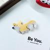 Cartoon Corgi Hair Clip Animal Dog Hairpin Cute Acetate Puppy Hair Claw  Girls