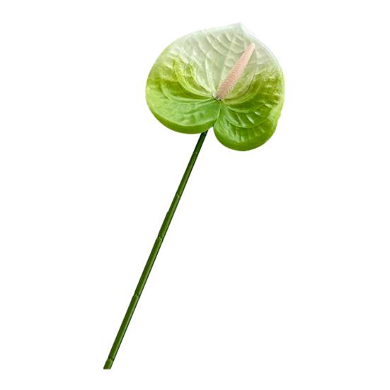 Искусственный цветок антуриума 24,4 дюйма, реалистичный, для DIY свадебных букетов, цветочных композиций, центрального украшения на девичник