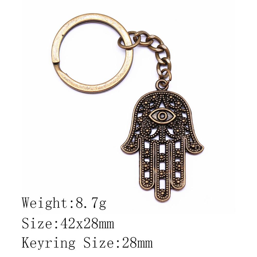 Брелок для ключей в виде сумки «Обратно в школу» с изображением руки Хамсы и глаза Гора, украшения для дома, крутой брелок