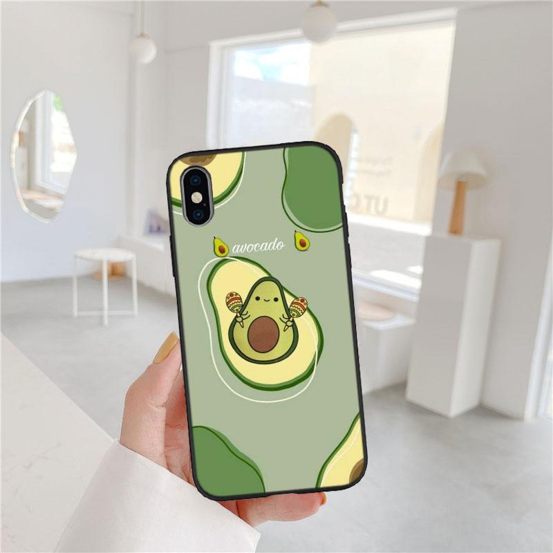CJ13 Avocado fruit art Phone Case for Samsung Galaxy A11 A12 A13 A15 A52S A53 A55 A56 A70 A71 A72 A73 F06 F16 F56 S10 Plus S10e