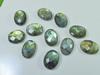 11Pcs 12X17MM Natural Labradorite Both Side Checker Cut Oval Loose Gemstone LM-1187