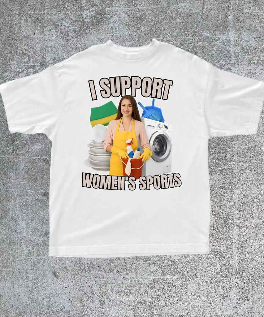 White I Support Unisexs Sports Humor Meme T-Shirt Cotton Graphic Tee Unisex Unisex Summer Streetwear