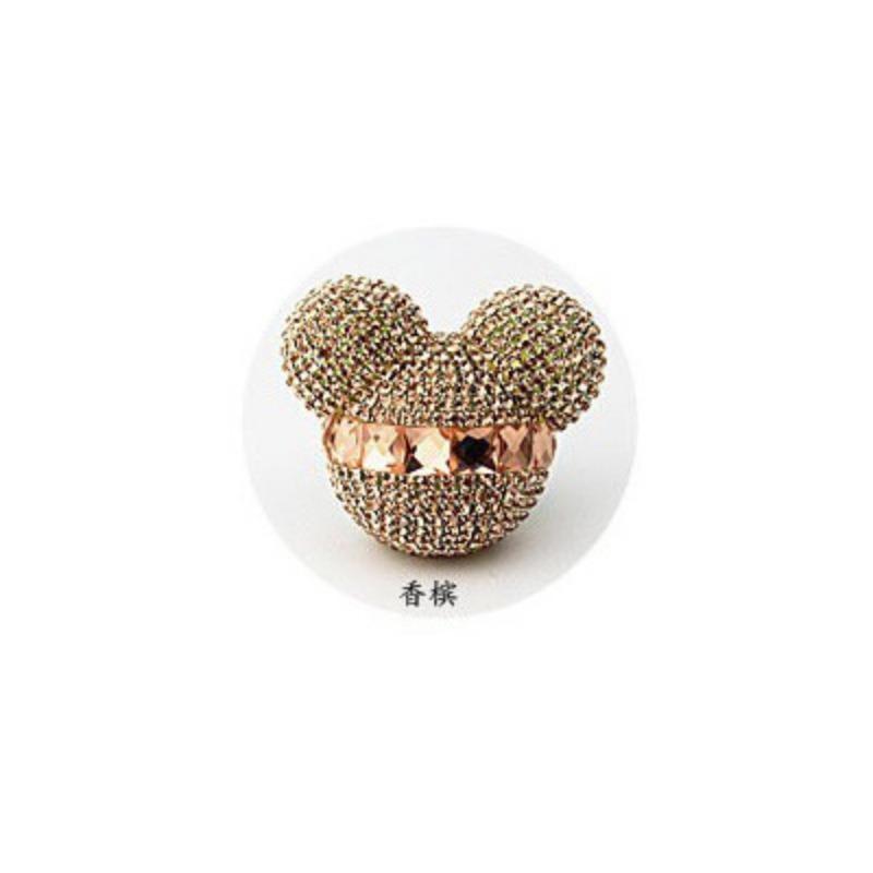 Rhinestone Mickey Car Air Vent Aromatherapy Clip Diamond Inlaid Car Air Conditioner Outlet Decoration