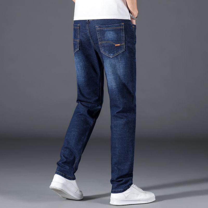 Флисовые утепленные джинсы эластичные большого размера свободные и для полных, повседневные теплые брюки с высокой талией