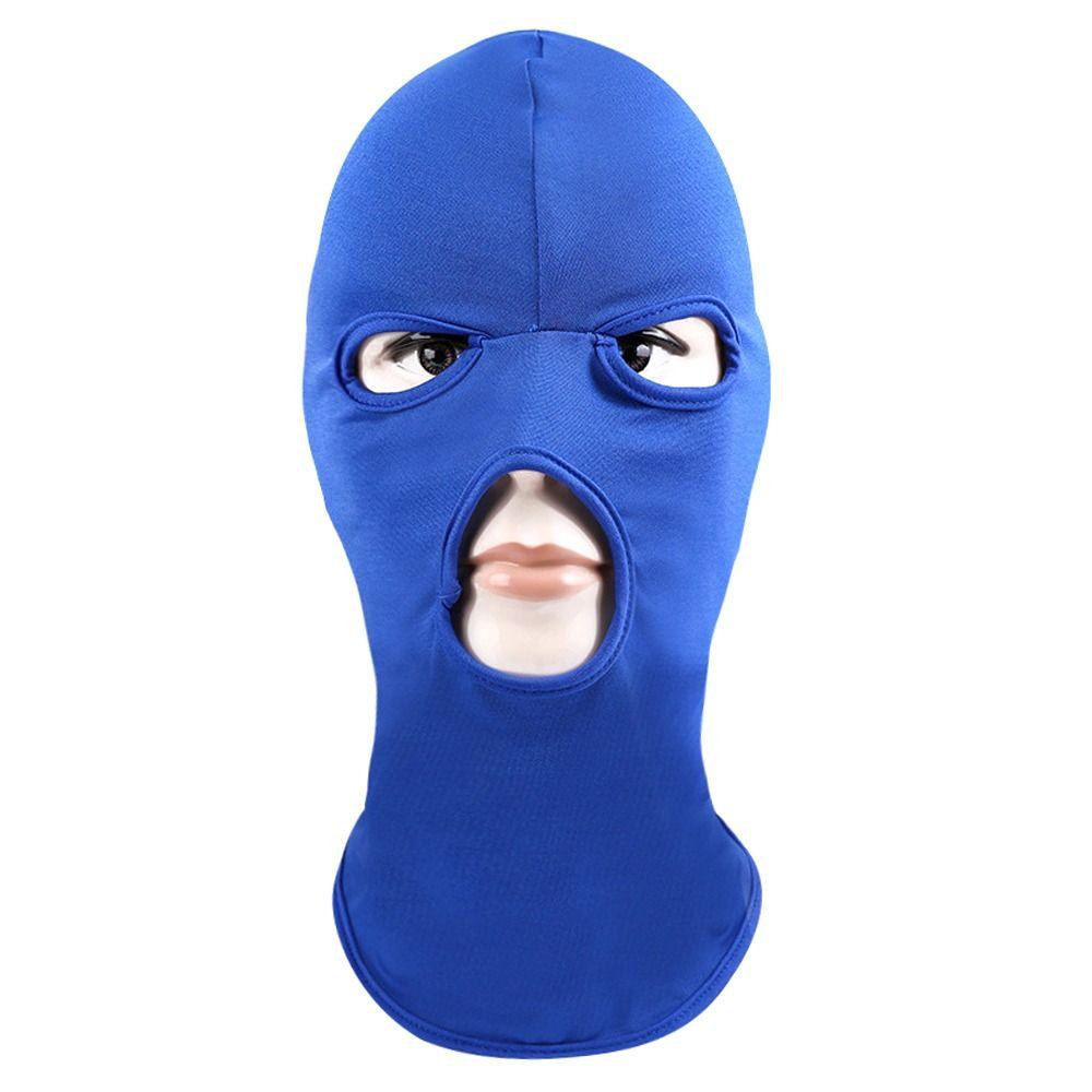 Велосипедная маска с 3 отверстиями, подшлемник для шлема, унисекс, шляпы, ветрозащитная полнолицевая маска для улицы