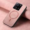Чехол для Magsafe Magnetic Luxury Leather Panel Back Cover для Xiaomi 14 Ultra Mi14 Pro 13T 13 T Pro 5G Anti-Scratch Wireless Charging Shell