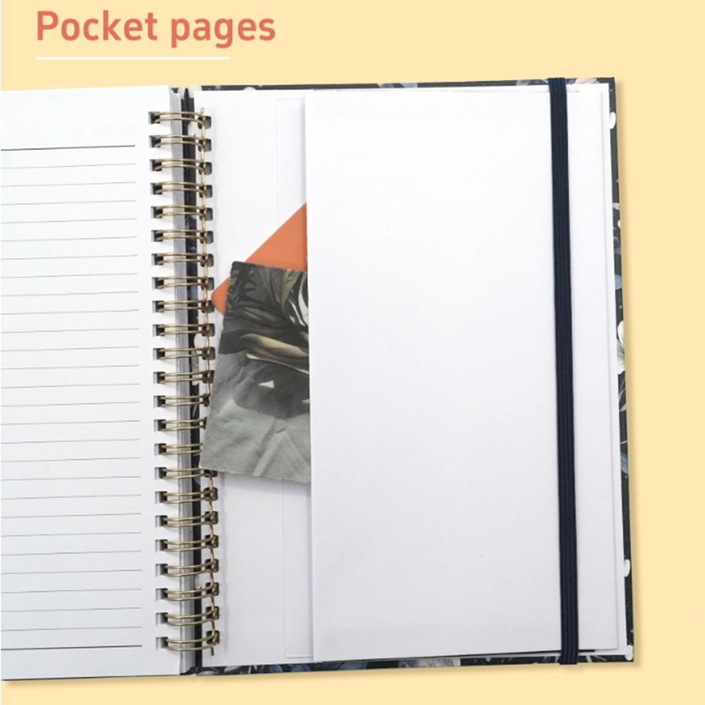 Планировщик расписания на 2026-2027 гг., английский, размер A5, 70 страниц / 140 страниц, ежедневник / календарь / блокнот