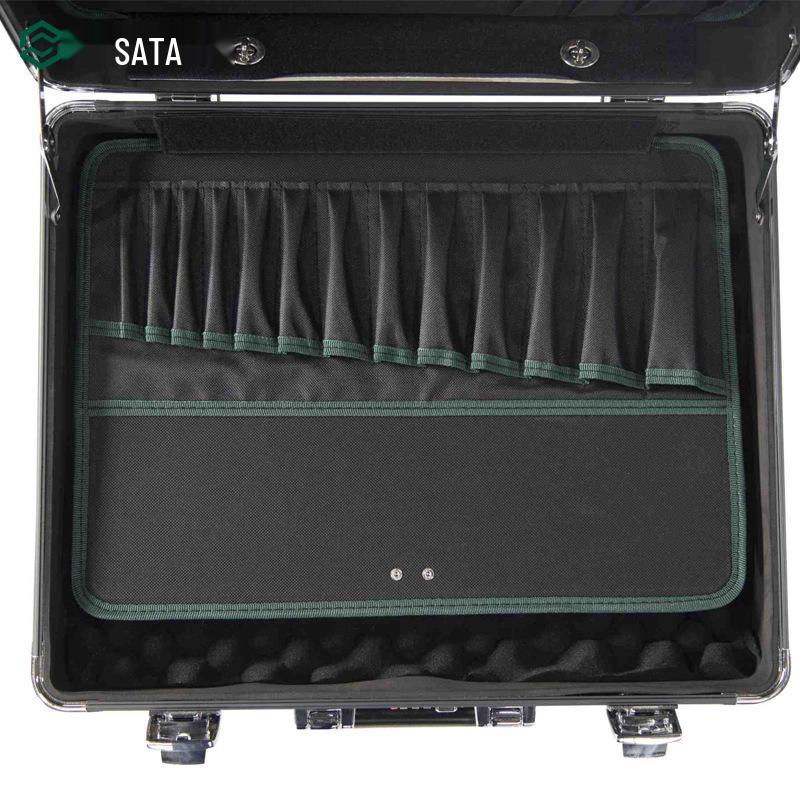 SATA Tools 24-дюймовый алюминиевый чемодан на колесиках: Большая хозяйственная металлическая аптечка