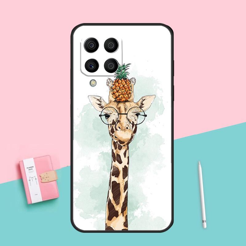 Милый мультяшный жираф Для Samsung Galaxy M52 M32 M06 M16 M13 M14 M33 M12 M31 M55 M15 M11 M21 M35 M53 M34 M54 Чехол