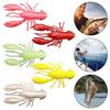 8Pcs Soft Baits Fishing Lures Realistic Looking Vivid Color Mini Size Portable Shrimp Fake Baits Artificial Lures