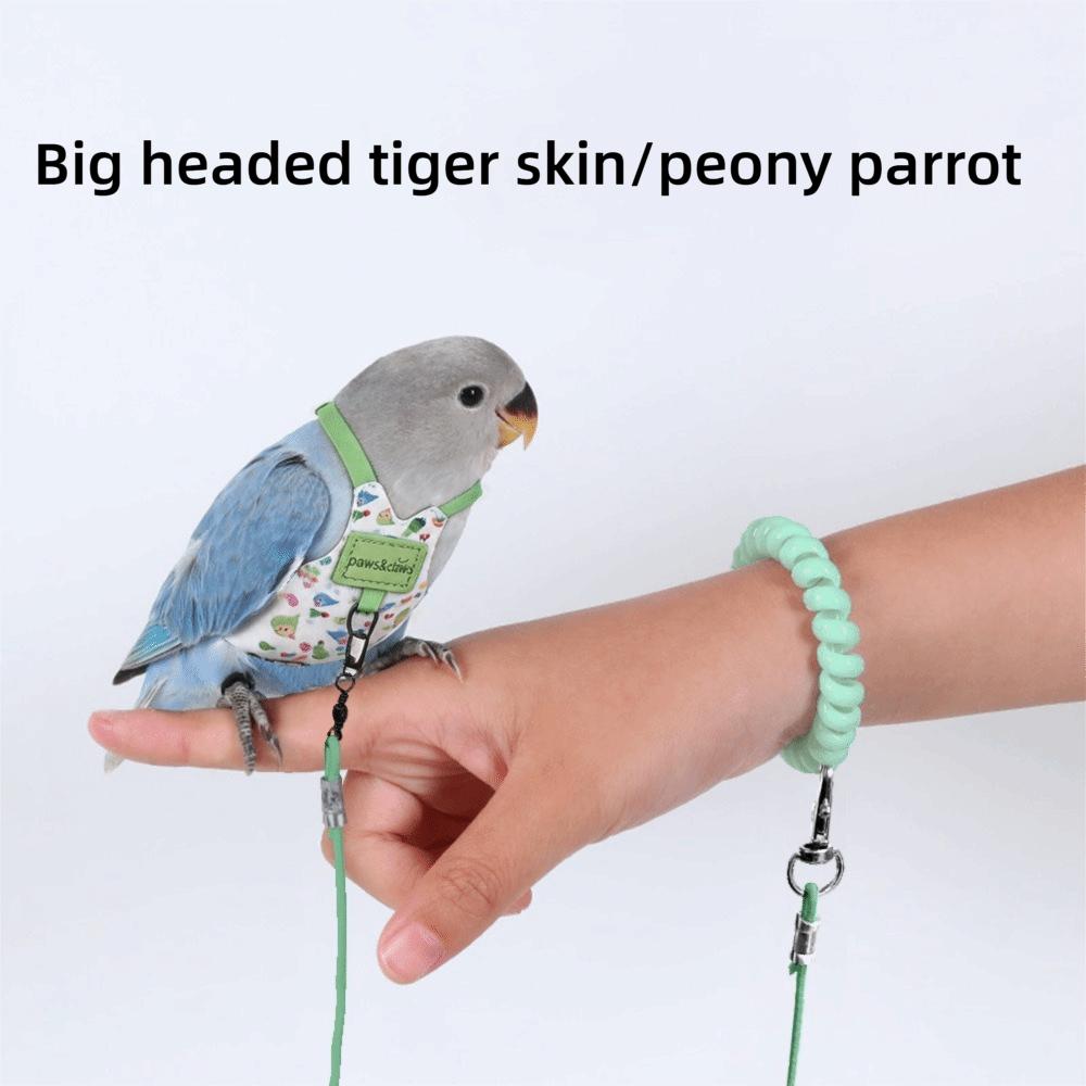 New Breathable Parrot Flying Harness Anti-Bite Comfortable Bird Flight Suit Adjustable Parrot Flight Harness Small Parrots