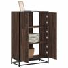VidaXL High Buffet Brown Oak 68x35x106.5 Cm Engineered Wood Metal, Side Cabinet, High Storage Cabinet, Display Cabinet 849073